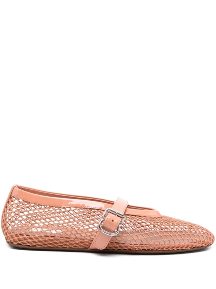 Женские балетки Alaïa из сетки, розовые