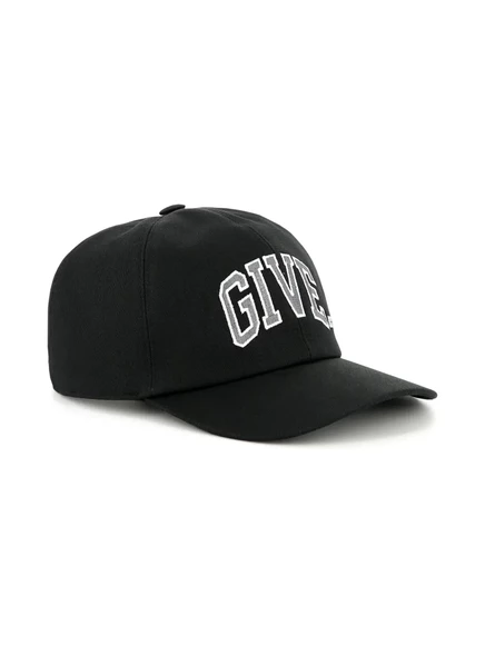Детская бейсболка Givenchy Kids с вышитым логотипом, черная