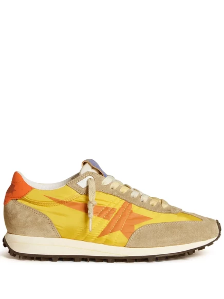 Кроссовки с панелями Golden Goose Marathon yellow