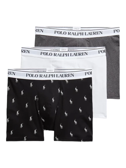 Мужские боксеры Polo Ralph Lauren, 3 пары, черные
