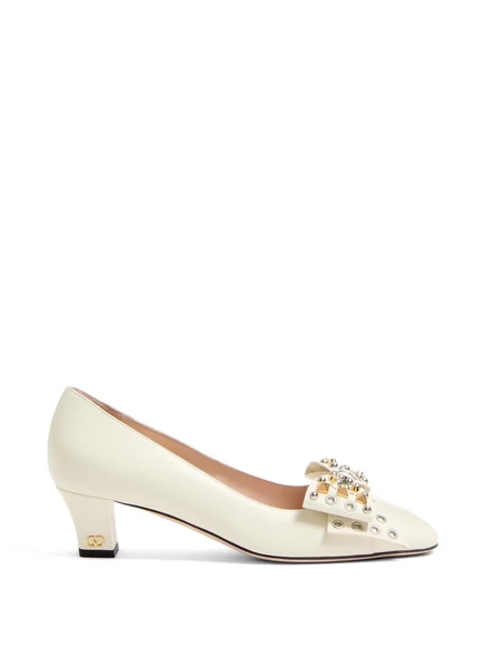 Женские туфли Valentino Garavani Bowow, 45 мм, айвори