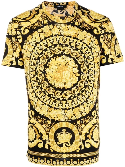 Мужская футболка Versace Barocco, черная
