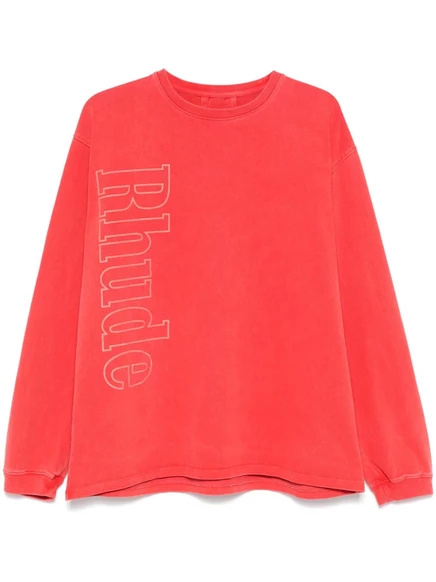 Толстовка с длинным рукавом с логотипом RHUDE red