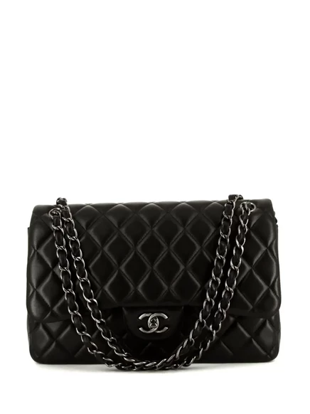 Женская сумка CHANEL Pre-Owned Jumbo, черная