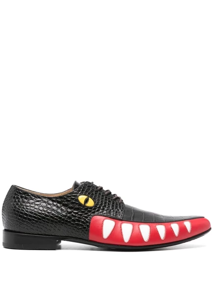 Туфли из крокодиловой кожи Walter Van Beirendonck black
