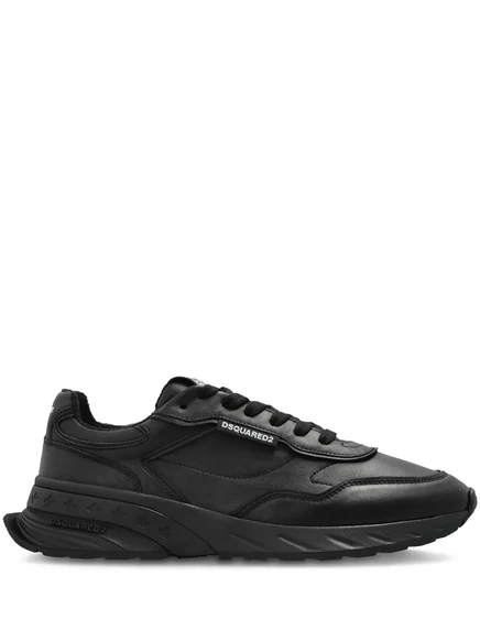 Мужские кожаные кроссовки DSquared2 Sprinter, черные
