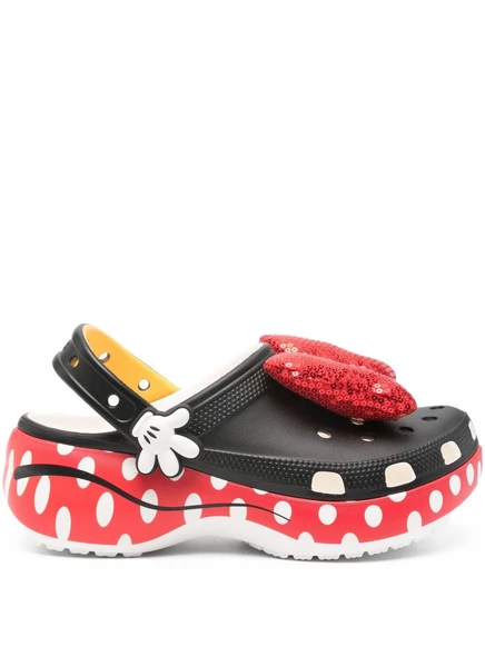 Женские мюли Crocs Minnie на платформе, черные