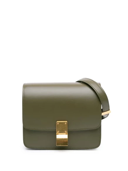 Маленькая классическая сумка-футляр crossbody из телячьей кожи, бывшая в употреблении у Celine в 2019 году green