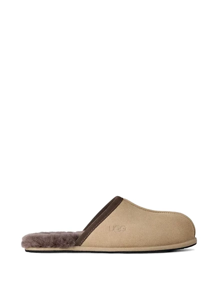 Мужские тапочки Ugg с открытой пяткой, бежевые