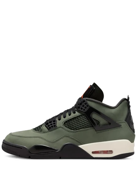 Мужские высокие кроссовки Jordan 4 x UNDEFEATED, зеленые