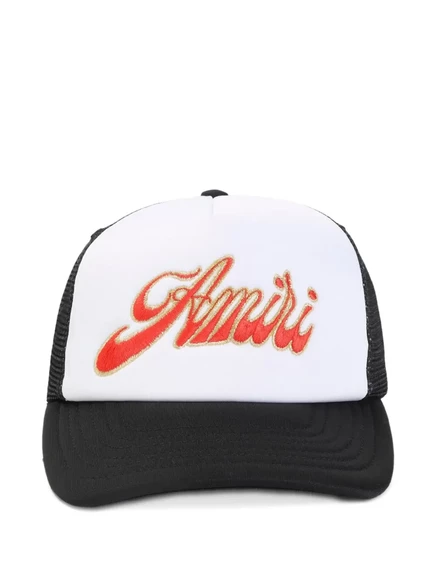 Мужская кепка Amiri с вышитым логотипом, черная