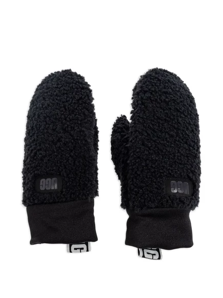 Женские варежки Ugg с логотипом, черные