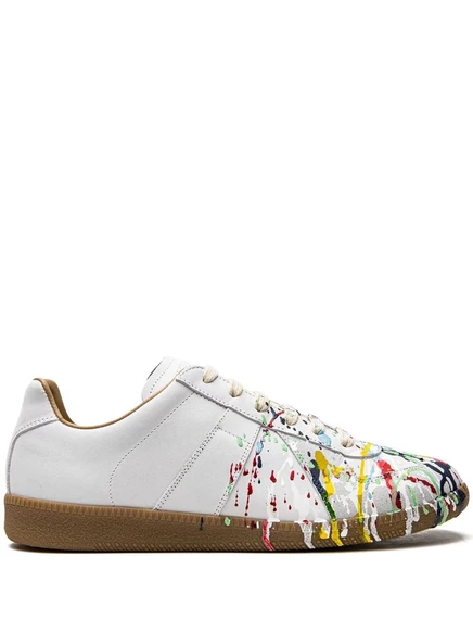 Кроссовки с низким верхом Maison Margiela Replica Paint white
