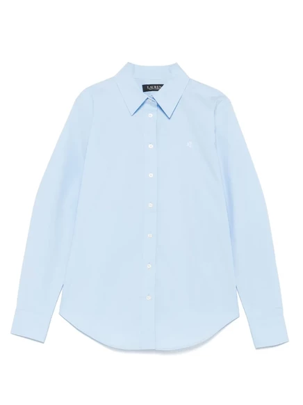 Женская рубашка Lauren Ralph Lauren из поплина, голубая