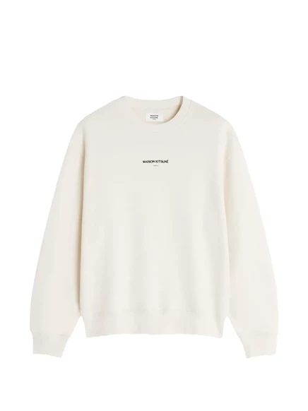 Мужской свитшот Maison Kitsuné с логотипом, светло-бежевый