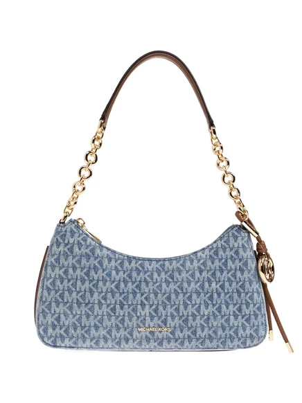 Женская сумка MICHAEL Michael Kors Nolita, синяя с коричневым