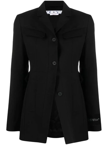 Женский блейзер Off-White Toybox Dry Wo, черный