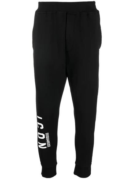 Мужские спортивные штаны DSquared2 Icon с логопринтом, черные