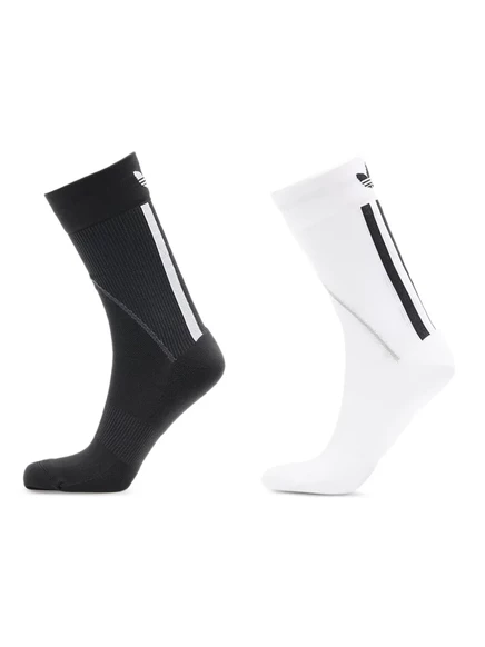 Носки Adidas Techy с тремя полосками, 2 пары, черные