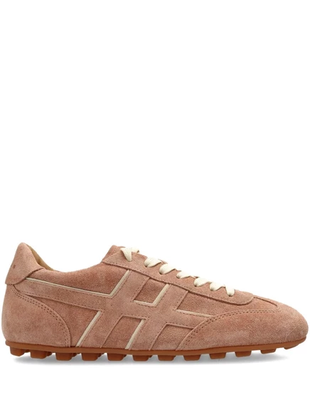 Кожаные кроссовки Hogan Olympia H-detail brown