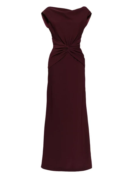 Женское платье Amsale Twist, драпированное, красное