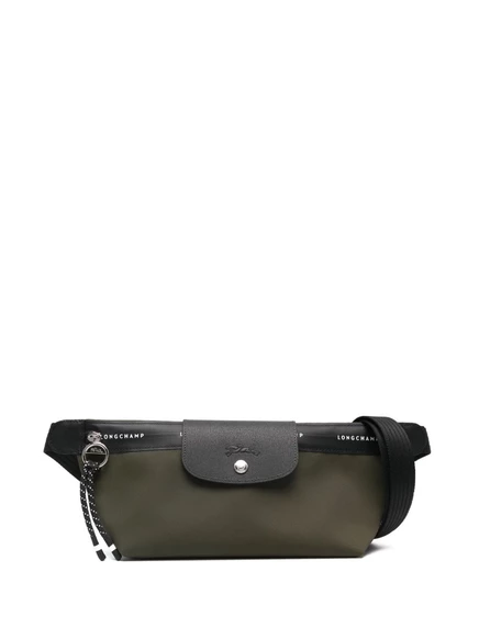 Женская сумка-бананка Longchamp Le Pliage Energy, хаки/черная