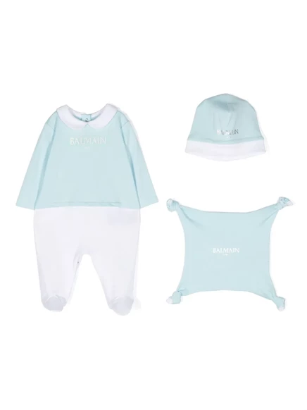 Мальчиковый комплект боди Balmain Kids хлопковый, голубой