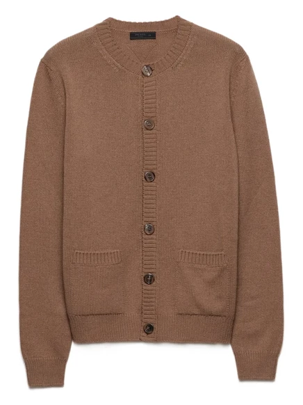 Кашемировый кардиган Prada brown