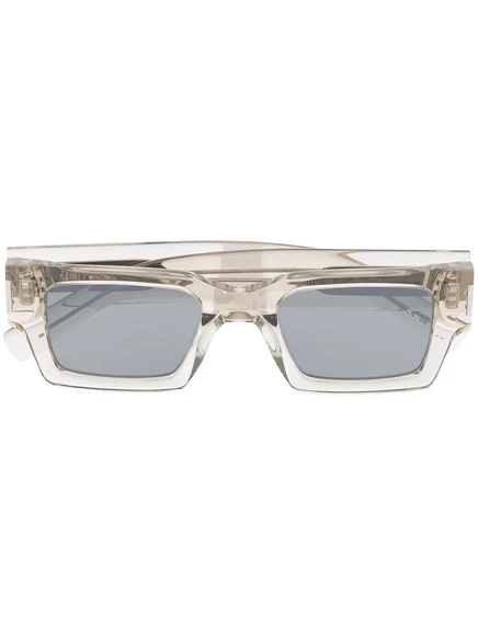 Солнцезащитные очки Saint Laurent Eyewear SL572 в квадратной оправе с тонировкой grey