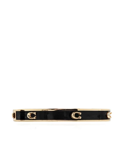Браслет с тиснением логотипа Coach gold
