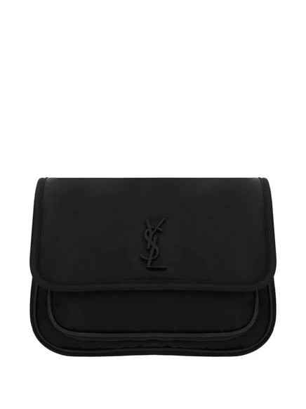 Мужская сумка-мессенджер Saint Laurent Niki с логотипом, черная