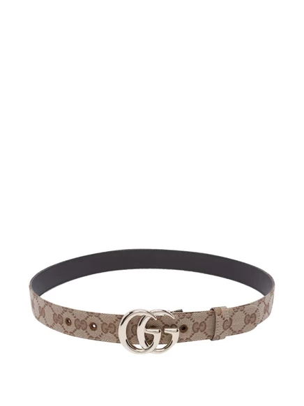 Женский ремень Gucci GG Marmont с пряжкой, бежевый