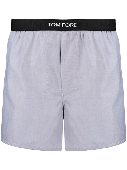 Мужские боксеры Tom Ford с логотипом на поясе, серые