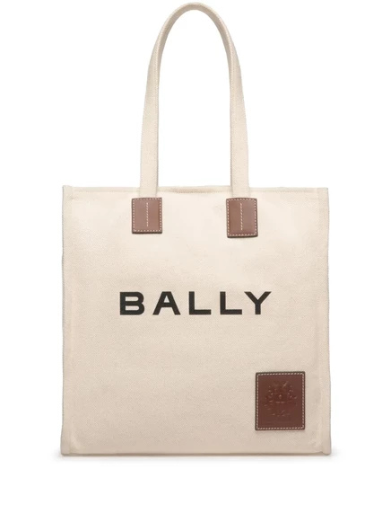Женская сумка-тоут Bally Akelei с логотипом, кремовая