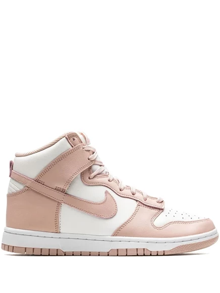 Женские кеды Nike Dunk High Pink Oxford, розовые