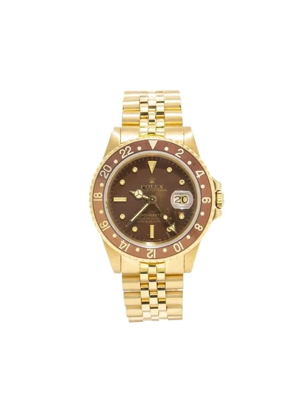 Часы Rolex GMT Master 40 мм 18К желтого золота, коричневые