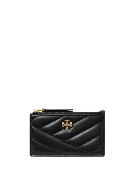 Женское портмоне Tory Burch Kira Chevron на молнии, черное