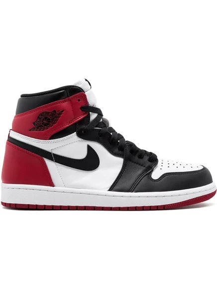 Унисекс высокие кроссовки Jordan Air Jordan 1 Retro High OG «Black Toe» белые