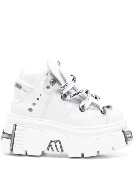 Новые кроссовки на платформе Rock от VETEMENTS x white