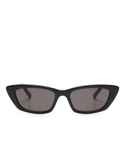 Женские солнцезащитные очки Saint Laurent Eyewear 277 кошачий глаз, черные