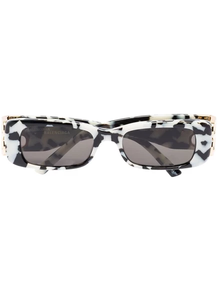 Солнцезащитные очки Balenciaga Eyewear Dynasty в прямоугольной оправе green