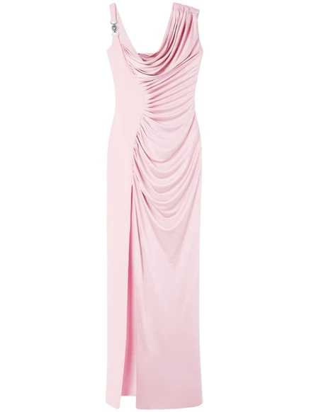 Женское платье Versace Medusa '95 драпированное, светло-розовое