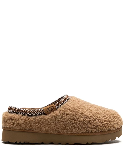 Женские тапочки UGG Tasman Maxi Curly, коричневые