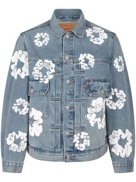 Мужская джинсовая куртка Denim Tears x Levi's, голубая