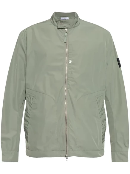 Мужской бомбер Stone Island с логотипом, светло-зеленый