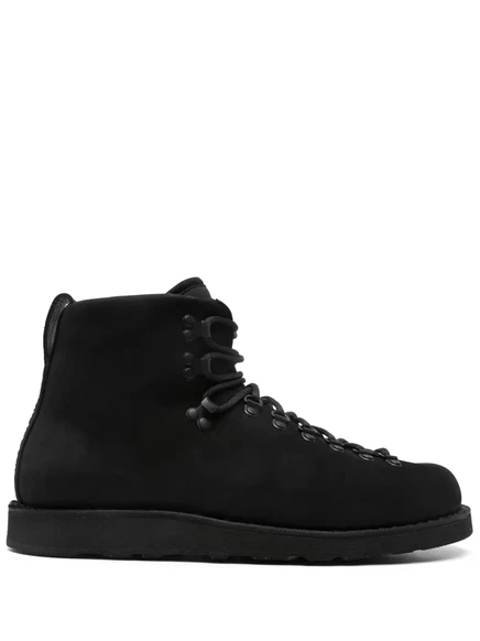 Кожаные ботильоны Stone Island black