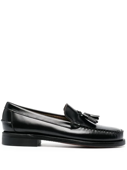 Мужские кожаные лоферы Sebago с кисточками, черные