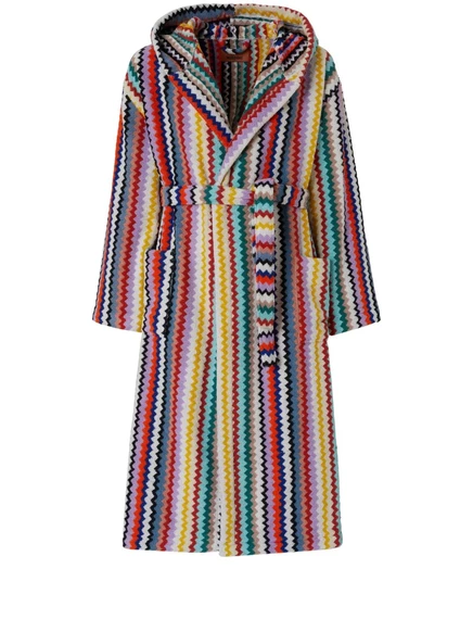Халат Missoni Home Chevron, хлопковый махровый, красный