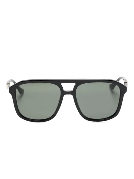 Gucci Eyewear Web-подробный навигатор-солнцезащитные очки в оправе black