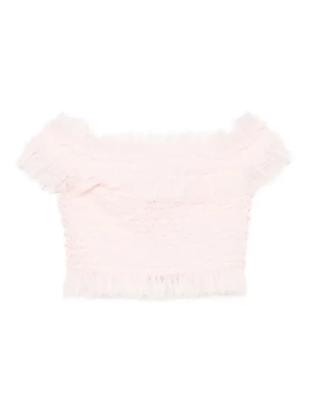 Женский топ Needle & Thread Hattie, открытые плечи, розовый
